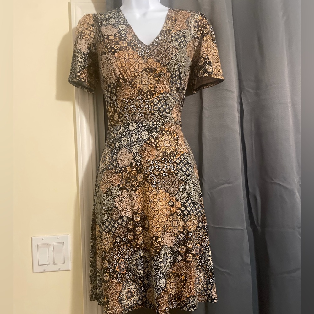 Simple modest dress.